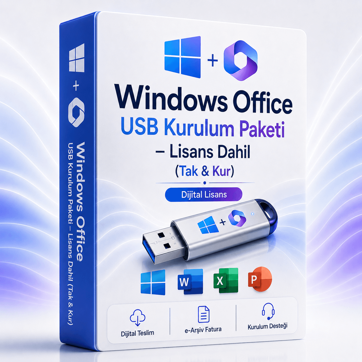 Windows Office USB Kurulum Paketi – Lisans Dahil (Tak & Kur)