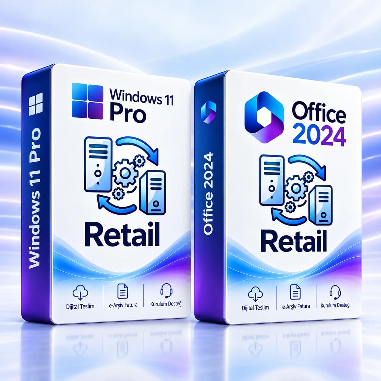 Windows 11 Pro + Office 2024 Pro Plus | Dijital Lisans – Anında Teslim – Retail (Tek kullanımlık)